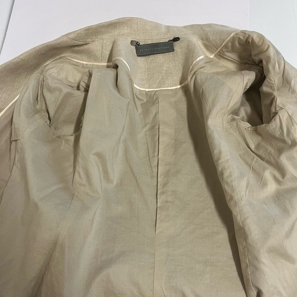 PROENZA SCHOULER Linen Blazer Jacket Size 8 Beige Pockets - Picture 11 of 12